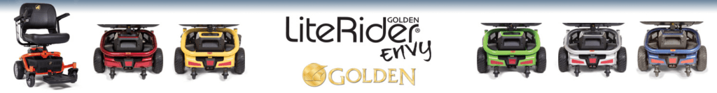 Golden LiteRider Envy Power Wheelchair in six color options