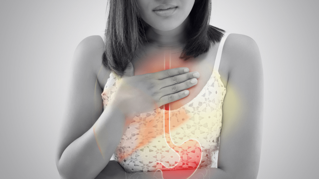 Woman with Acid Reflux